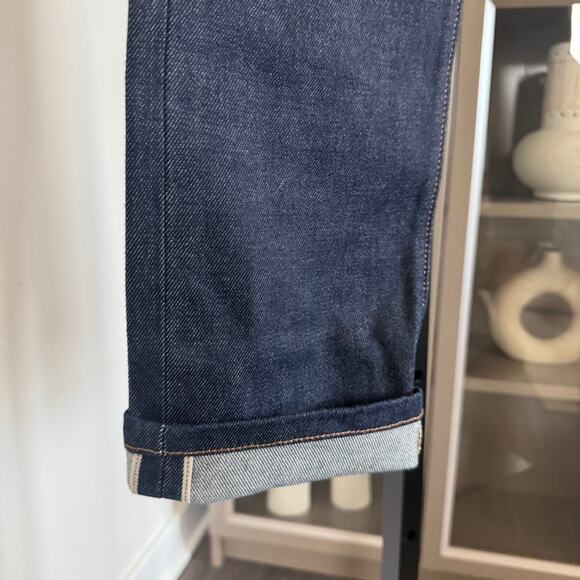 Levi's 501 Selvedge Denim Straight Leg Jeans 24x32 NEW Indigo Blue Cotton Pants - Picture 4 of 7